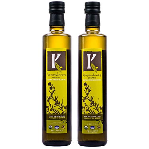 Book Cover Kasandrinos Organic 2 Pack olive oil 500 ml Bottles