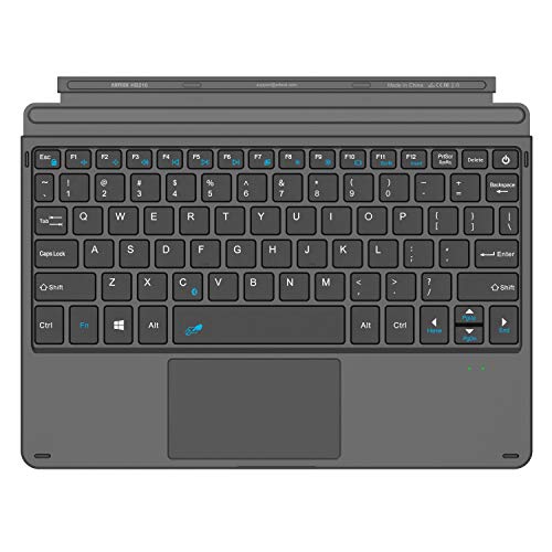 Book Cover Arteck Microsoft Surface Go Type Cover, Ultra-Slim Portable Bluetooth Wireless Keyboard with Touchpad Built-in Rechargeable Battery