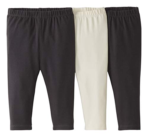 Moon and Back by Hanna Andersson Baby/Toddler Girls' 3-Pack Organic Cotton Legging