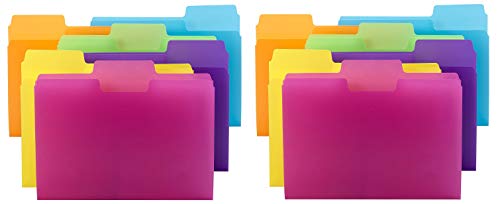 Smead SuperTab File Folder, Oversized 1/3-Cut tab, Letter Size, Poly, 18 per Pack (10515) - 2 Pack