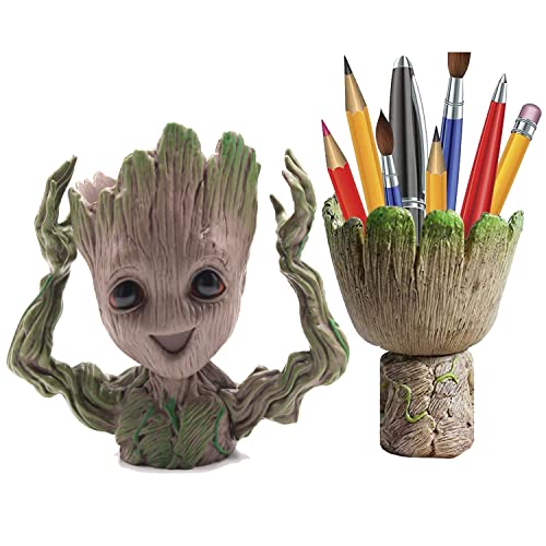 DOPHYRANIX Succulents Pot, Cute Succulent Pot Flower Succulent Planters Live, Flower Pot Pencil Pen Holder Gift for Kids