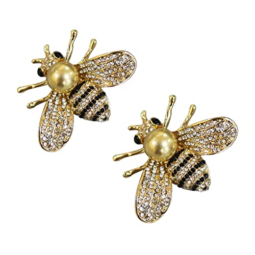 ZUOZUOYA Honey Bee Brooch for Women - 3 Colors Insect Themes with Gold,Silver and Colorful Tone Brooch Pins - Fashion Mother of Pearl Brooch Pins - Great for Wife,Sisters,Friends,Daily Wear or Dating