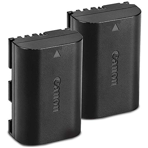 Canon Battery Pack LP-E6N 2-Pack for Canon EOS Digital SLR 60D, 70D, 80D, 5DMKII, MKIII, Mark IV, 5DS 5DS R, 6D, 6DMKII, 7D, 7DMKII, EOS R,