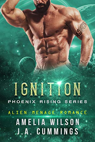 Book Cover Ignition: Alien Menage Romance (PHOENIX RISING Book 2)