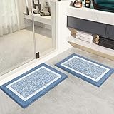 Bathroom Rug Mat, Ultra Soft and Water Absorbent Bath Rug, Shower Mats, Machine Wash/Dry, for Tub, Shower, and Bath Room
