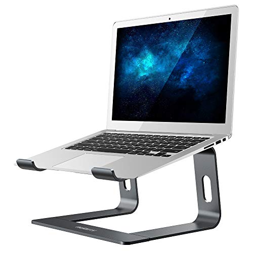 Book Cover Nulaxy Laptop Stand, Ergonomic Aluminum Laptop Computer Stand, Detachable Laptop Riser Notebook Holder Stand Compatible with MacBook Air Pro, Dell XPS, HP, Lenovo More 10-15.6
