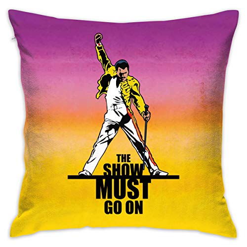 MAQPISHG Freddie Mercury Bohemian Rhapsody Throw Pillows Covers Pillowcase Bed Cushions Shams