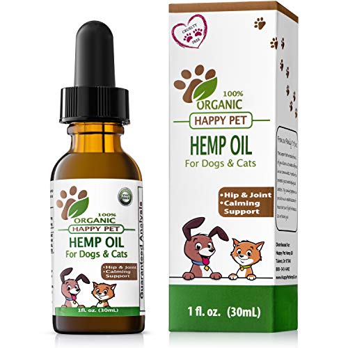 Book Cover Best Organic Hemp Oil for Dogs and Cats - Non-GMO 100% Organic Hemp Oil for Pets - Anxiety Relief for Dogs and Cats - Supports Hip and Joint Health for Pets - Natural Pain Relief for Dogs and Cats -