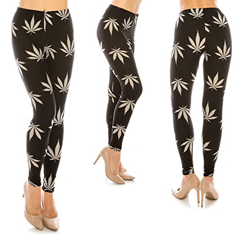 Eevee Women's Ultra Soft Patterned Leggings - One Size - Plus Size