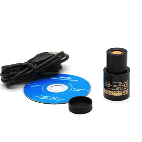 SWIFT Microscope EyePiece Camera EP5, 5.0 MegaPixel Digital Camera for Color Photography and Video Livestreams, with EyePiece Mount, USB 2.0 Connection, Windows and Mac Compatible