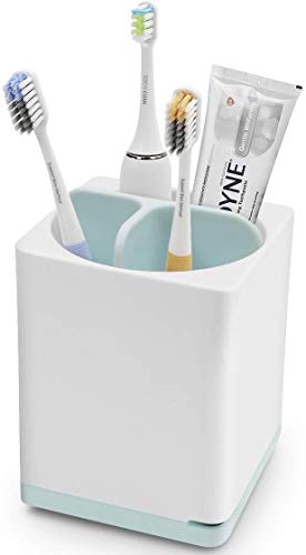 Small Toothbrush Holder Kitchenhoney Multifunctional Bathroom Toothpaste Caddy Toothbrush Organizer Stand for Electric Toothbrush, Toothpaste, Comb, Razor