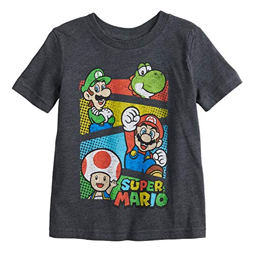 Jumping Beans Little Boys' Toddler 2T-5T Super Mario Crew Tee