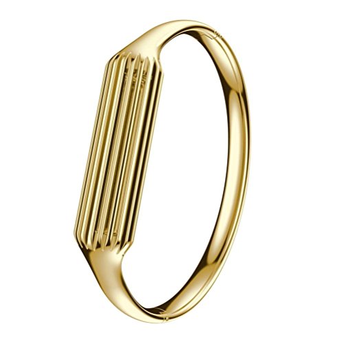 Aresh Compatible with Fitbit Flex 2 Bangle, Accessory Bracelet Band Compatible with Fitbit Flex 2, for Wrist Size: 6.3"-6.5" (Gold)