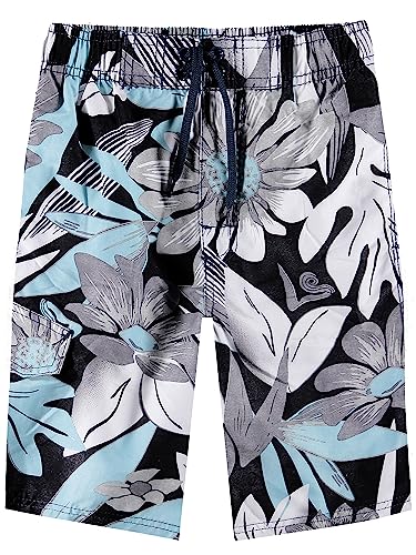 Kanu Surf Boys' Reflection Quick Dry UPF 50+ Beach Swim Trunk