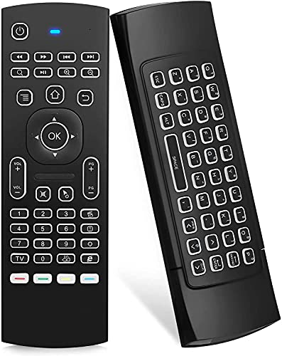 MX3 Pro Mini Keyboard Backlight Air Remote Mouse,Android TV Remote Control,IR Learning Mini Wireless Keyboard for Android TV Box.HTPC.IPTV.Pad.PS3/PS4 …