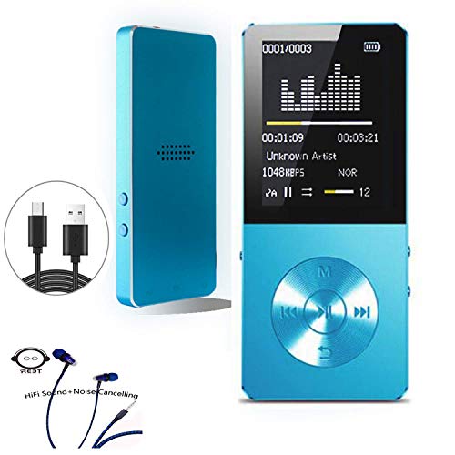 Mp3 Player, Frehovy MP3 Music Player ,Portable MP3 Player(Expandable Up to 128GB), Music Player/Voice Recorder/FM Radio with HD Headphone