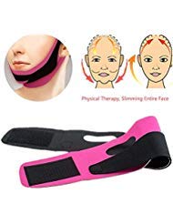 zswell Compression Double Chin Cheek Slim Lift Up Anti Wrinkle Mask, Pink