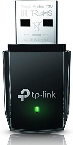TP-Link AC1300 - USB 3.0 Mini WiFi Adapter | 2.4G/5G Dual Band Wireless Network Adapter for PC Desktop | MU-MIMO WiFi Dongle | Supports Windows 10, 8.1, 8, 7, XP/Mac OS X 10.9-10.14 (Archer T3U)
