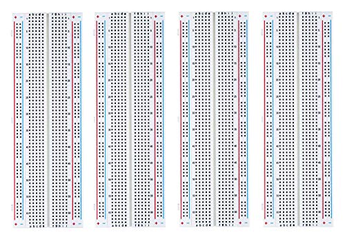 (4 Pcs) MCIGICM MB-102 830 Point Solderless Breadboard