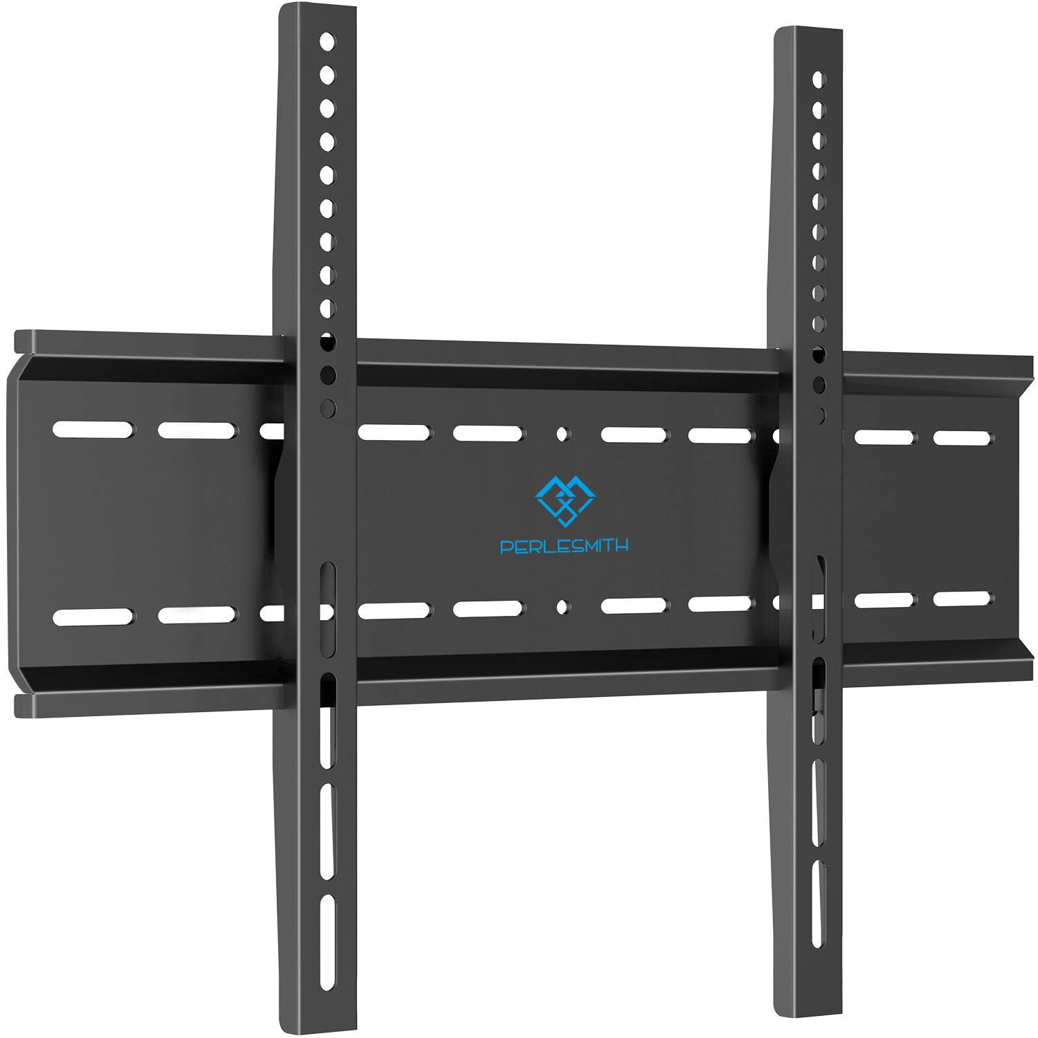 PERLESMITH Fixed TV Wall Mount Bracket, Low Profile Design for Most 26-55 inch LED LCD OLED-4K Flat Screen TVs, Ultra Slim Fixed TV Mount with Max VESA 400x400mm up to 115lbs Fits 16 inch Wood Stud