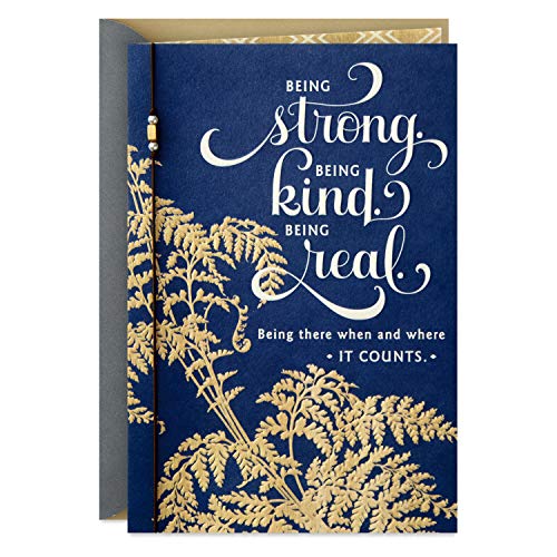 Hallmark Fathers Day Card for Husband or Boyfriend (Strong, Kind, Real) (459FFW2139)