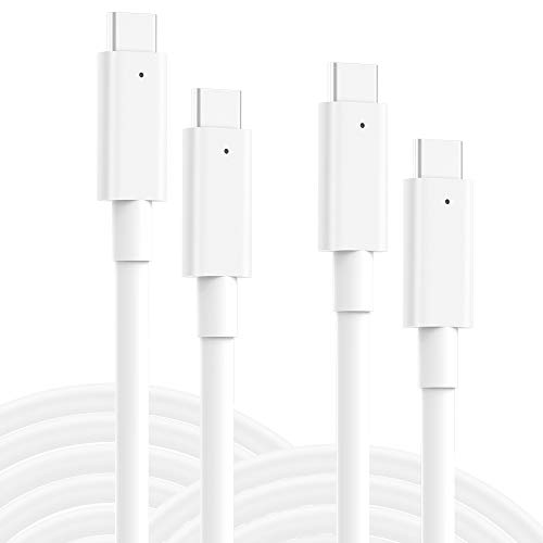 USB C to C Cable 5A, T ATHINK 2 Pack 6.6ft USB C to USB C Charging Cord & Type C Fast Charger Professional for MacBook Pro 15 inch 87W, New MacBook Air, iPad 2018, All PD USB C Charger