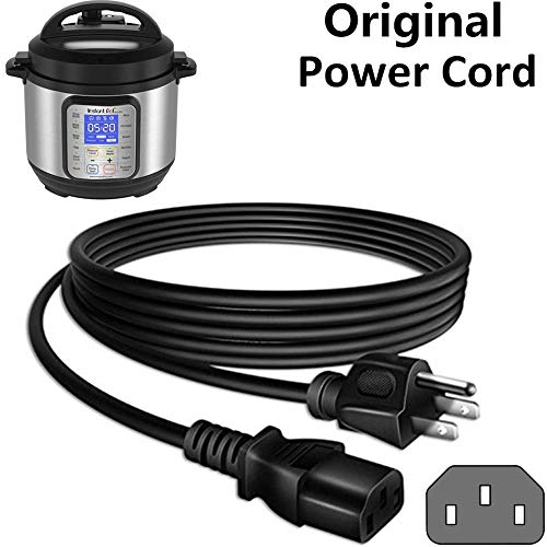 Zonefly Power Cord Compatible for Instant Pot Electric Pressure Cooker, Rice Cooker, Soy Milk Maker, Microwaves and More Kitchen Appliances Replacement Cable