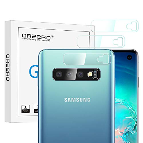 Orzero (4 Pack) for Samsung Galaxy S10 Plus, S10, S10+ Camera Lens Flexible Glass Protector (Upgraded), (Flexible Glass), (2.5D Arc Edges), HD Anti-Scratch Bubble-Free (Lifetime Replacement)