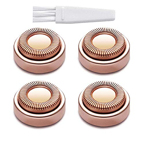 Bangbreak Facial Hair Remover Replacet Heads, Fit All Hair Remover Best Finishing And Soft Touch As Seen On Tv, 18K Gold-Plated Rose Gold, 4 Count 4 Pack Rose Gold