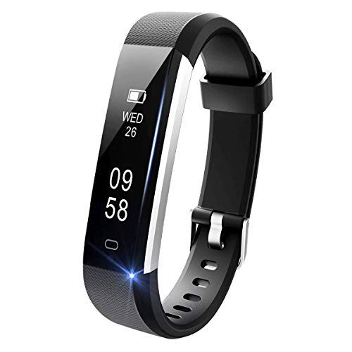 Lintelek Fitness Tracker with Heart Rate Monitor, Slim Pedometer Watch with Sleep Monitor, IP67 Waterproof Sports Activity Fitness Smart Watch for Women Men Kids