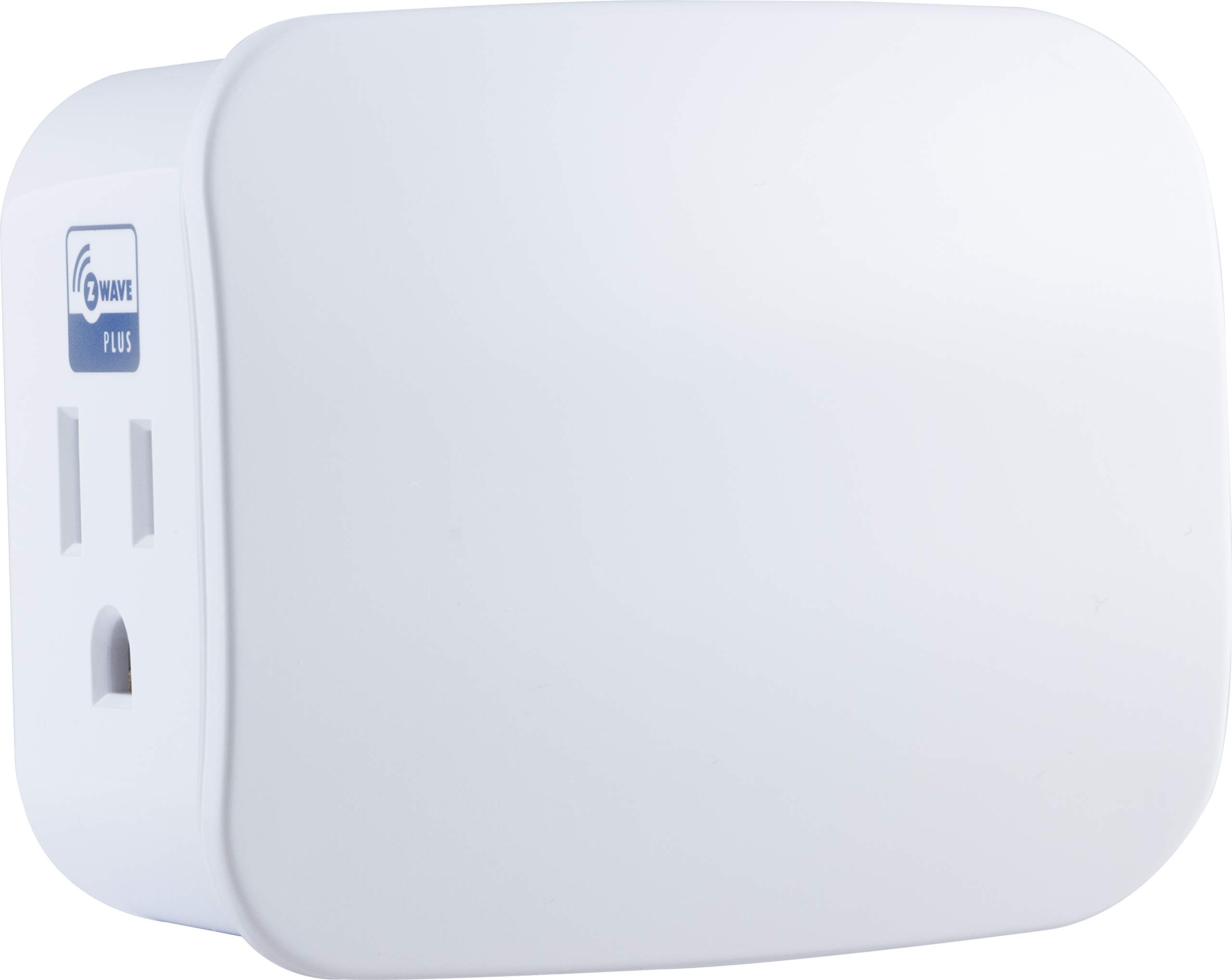 JASCO Z-Wave Plus Smart Plug, 1 Grounded Outlet, On/Off Switch, Repeater/Range Extender, for Lighting & Appliances, Zwave Hub Required, Works with SmartThings Wink and Alexa, 28168