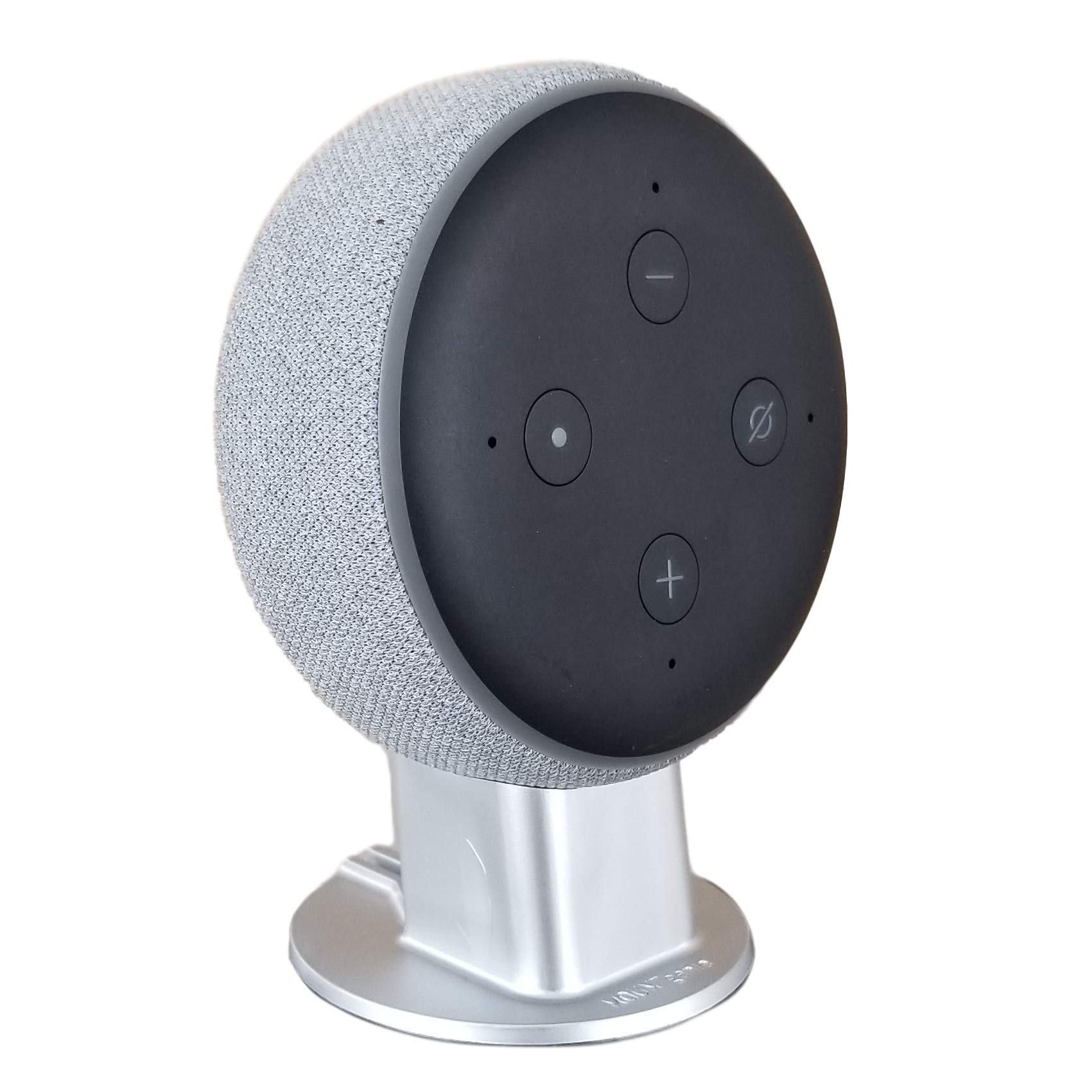Mount Genie Dot 3rd Generation Pedestal Table Holder | Improves Sound Visibility and Appearance | Designed in USA (Charcoal)