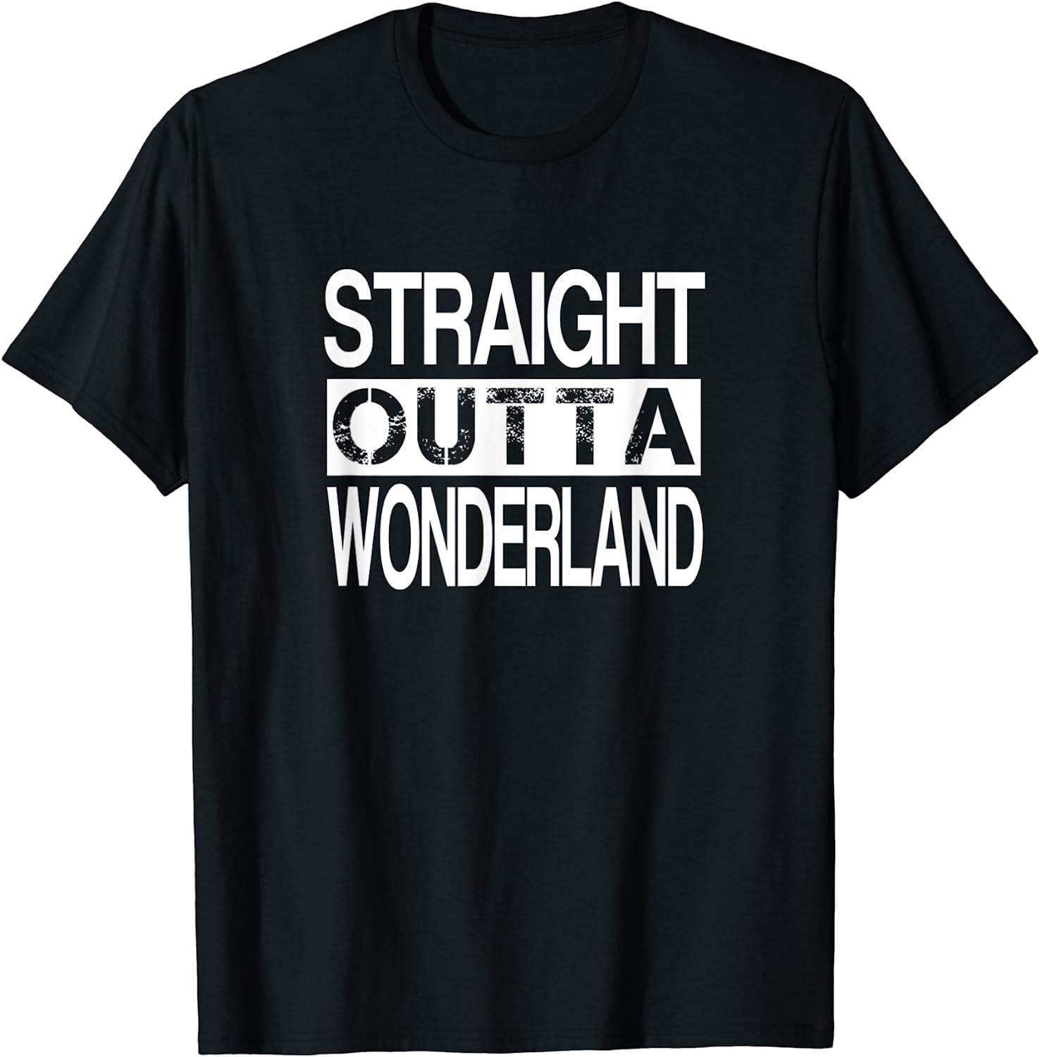 ALICE IN WONDERLAND T-SHIRT STRAIGHT OUTTA WONDERLAND