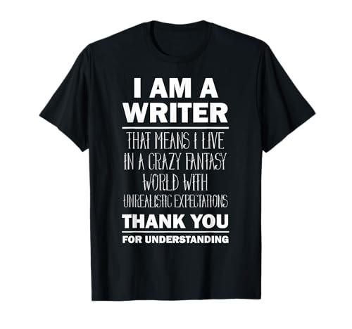Men's I Am a Writer - Funny Author T-Shirt Gift Tee XL Royal Blue