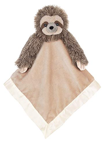 Book Cover Bearington Baby Speedy Snuggler, Sloth Plush Stuffed Animal Security Blanket, Lovey 15