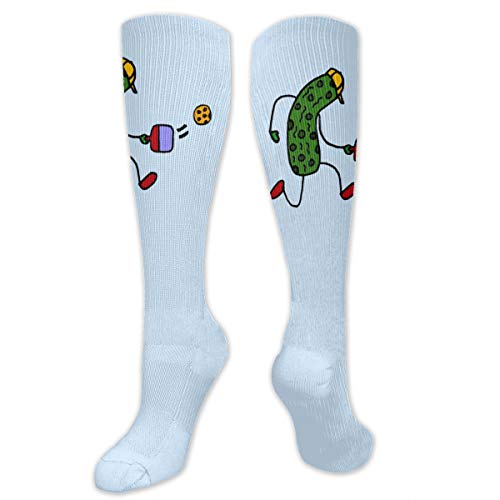 Muscle Funny Unicorn Weightlifting Novelty Crew Socks Knee High Socks For Women Men - purple - One Size