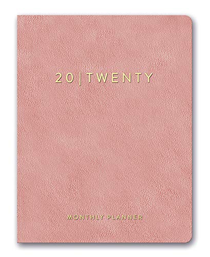 Orange Circle Studio 2020 Leatheresque Large Monthly Planner, Practically Pink