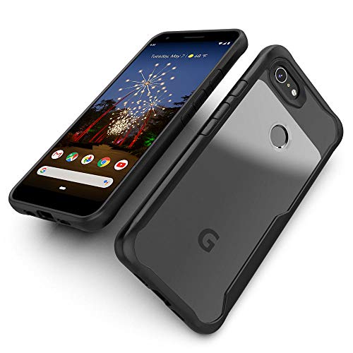 IDEA LINE Google Pixel 3a Case, Shockproof Slim Fit TPU Cover for Google Pixel 3a (2019) - Black
