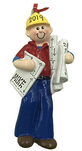 Personalized Construction Engineer Christmas Ornament 2019