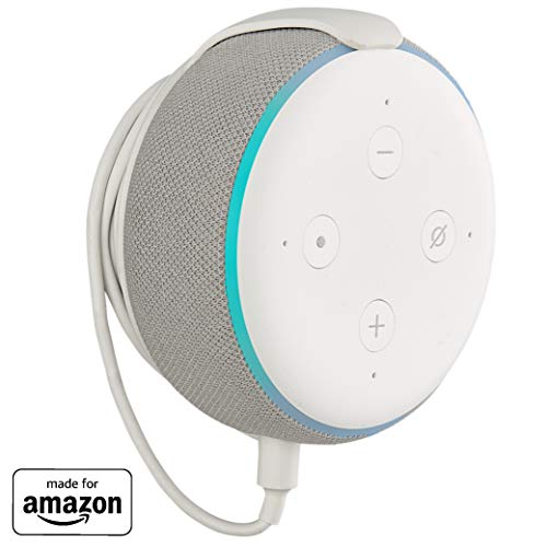 Book Cover Made for Amazon Mount for Echo Dot (3rd Gen) - White