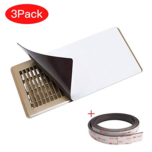 Magnetic Vent Cover 5.5''X 12.2''(3 Pack), Merya Strong Magnet Cover Compatible with All Matierials for Ceiling/Wall/Floor Air Register