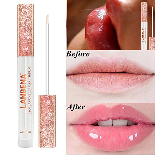 Fanmin LANBENA Lips Care Serum,Moisturizing and Plumping Lips Creating Sexy Doodle Lips, Reduce Fine Lines,Beauty Lipstick