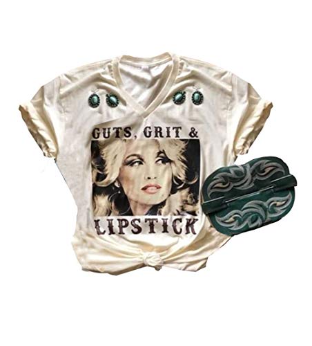 Women Summer Tops Casual Short Sleeve T-Shirt Retro Vintage Funny Cute Graphic Tee Size M
