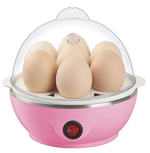 Brand Enterprise Freedom Plastic Mini Electric 7 Egg Poacher Steamer (Pink)