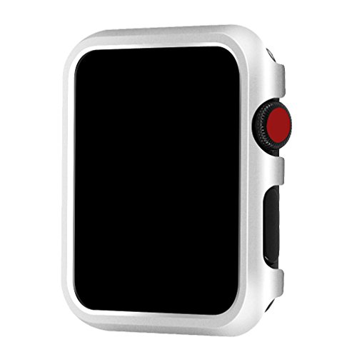 for Apple Watch Case 38mm, Falandi Colorful Metal Apple Watch Face Case with Bling Crystal Diamonds Plate Cover Protective Frame for iWatch Series 5/4/3/2/1 (Colorful-Diamond, 38mm)