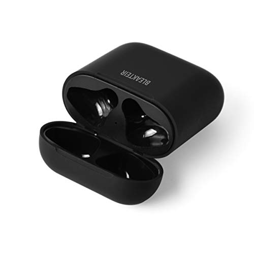 BLEAKTEIR Airpods Chargring Case Airpod Charger Compatible with Airpods 1/2 QI Wireless Charging Case Replacement for Air Pods 15 Minutes (NO Sync Button) (Black)