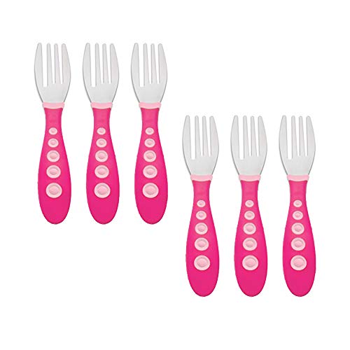 First Essentials Kiddy Cutlery Forks, 6-Count (Color May Vary)