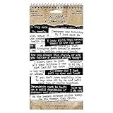 Tim Holtz, Advantus Big Talk Snarky Word Stickers, black and white