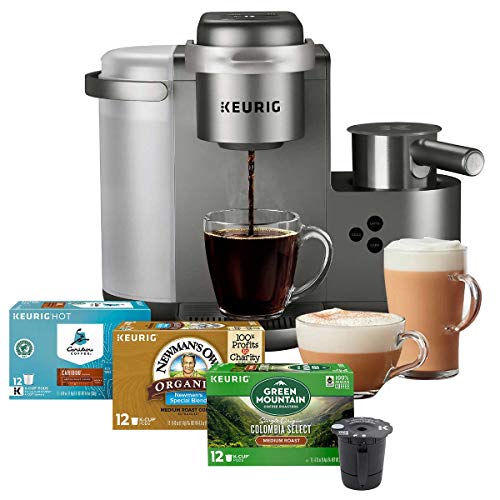 Keurig K-Cafe C Single Serve K-Cup Pod C Latte and Cappuccino Maker, 12, Nickel
