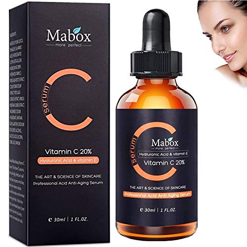 Vitamin C Serum for Face, 2019 Hyaluronic Acid  Serum, Acne Clarifying Serum 20% Hyaluronic Acid, Anti Aging Serum ,Wrinkle Serum,Dark Spot Remover, Facial Pure Serum for Women & Men